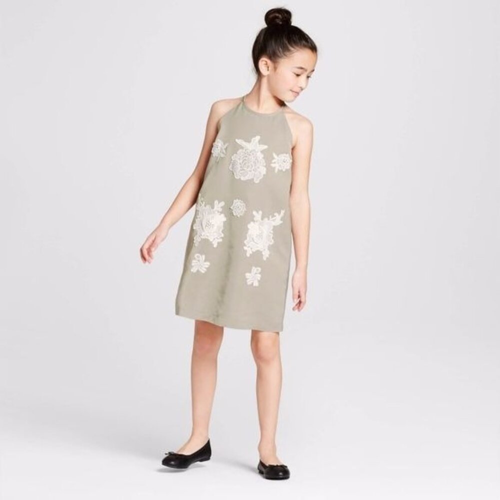Victoria Beckham Target Girls Sleeveless Dress Size Small Feminine Lace Dainty - Picture 3 of 11